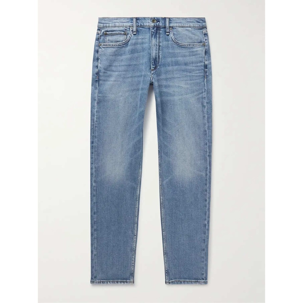 Rag & Bone Jeans Mens 30 Light Blue Fit 2 Slim Tapered Minna Button Fly Denim